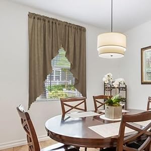 Valeahomesoftburlaplookswagcurtainsrusticnaturalrodpocketkitchenvalancecurtainpanelsforsmallwindow63inchlengthtan2panels Urban Country Home Decor Valea home soft burlap look swag curtains rustic natural rod pocket kitchen valance curtain panels for small window 63 inch length tan 2 panels urban country home decor