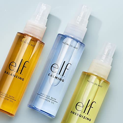 E.l.f. Energizing Facial Oil Mist, Essential Oil-Infused Facial Mist, Helps Uplift Your Mood & Mind, Refreshing, Vegan & Cruelty-Free, 2.02 Fl Oz #TOP2