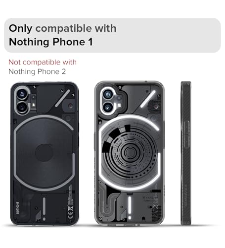 Image of KAPAVER Cyber-i Edition Back Cover Case for Nothing Phone 1 - Smoke Black [CyBer-01] (Polycarbonate + TPU)