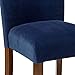 HomePop Parsons Classic Upholstered Accent Dining Chair, Set of 2, Navy Velvet