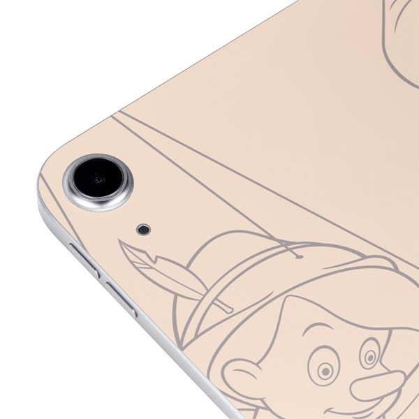 Skinit Decal Tablet Skin Compatible with iPad 11th Gen (2025) - Officially Licensed Disney Pinocchio and Jiminy Cricket Design