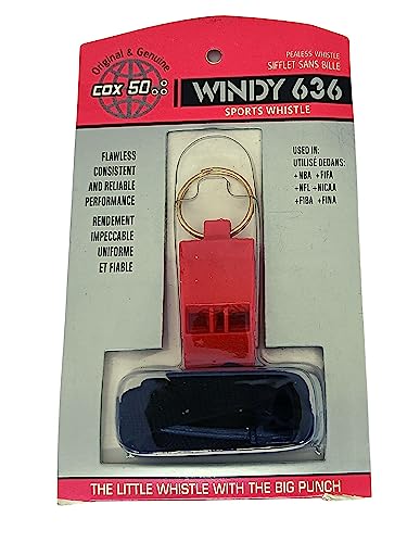 Image of RightCare Windy 636 Sports and Training Pea Less Whistles-Used by Professionals(Pack of 1)-Red