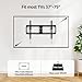 MOUNTUP UL Listed TV Wall Mount, Tilting TV Mount Bracket for Most 37-75 Inch Flat Screen/Curved TV Low Profile Wall Mount Saving Space Max VESA 600x400mm Hold up to 99 lbs Fit 16