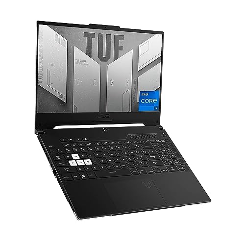ASUS TUF Dash 15 (2022) Gaming Laptop, 15.6" 144Hz FHD Display, Intel Core i7-12650H, GeForce RTX 3060, 16GB DDR5, 512GB SSD, Thunderbolt 4, Windows 11 Home, Off Black, FX517ZM-AS73 by ASUS - Used condition - US$885.00