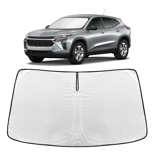 TatMakLoong Windshield Sunshade for Che-vrolet/Chevy Trax 2024-2025 Custom Fit Front Window Sun Shade Blocks 99% UV Rays Foldable Shield Protect Car Interior Accessories