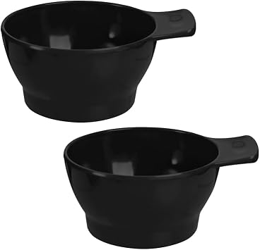 Hair Dye Bowls 2 Melamine Salon Color Bowls w Handle - Tint Mixing Bowls