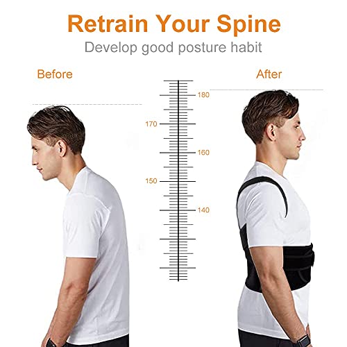 Posture Corrector Full Back Brace For Women & Men - Posture Correction - Back Corrector - Back Support Straightener - Prevent Scoliosis, Improve Hunchback, Relieve Neck Shoulder Back Pain Xl(39"-45") #TOP2
