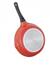 INTIGNIS Bratpfanne Anti-Scratch Glasdeckel - 28cm / 30 cm tiefe Sauteuse, deutsche Greblon Steinbeschichtung - Induktionspfanne chemiefrei (Orange, 28) – Ansicht 8