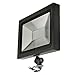 LEDwholesalers Series-5 Ultra-Slim 50W LED Outdoor Security Flood Light Fixture with 1/2" Threaded Knuckle Mount, UL-Listed, Daylight 5000K, 3779WH