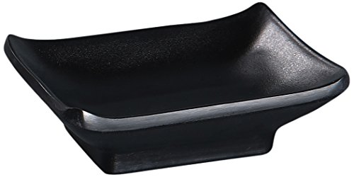 Yanco BP-4046 Black Pearl-2 Square Sauce Dish, 2.5