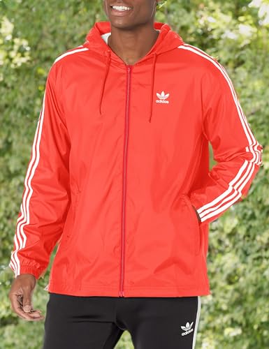 adidas Originals Men's Adicolor 3-Stripes Windbreaker Full Zip3