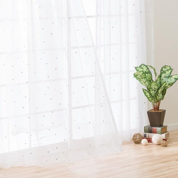 Amazon｜ニトリ レースカーテン ルトロ 100X198cm 2枚入り アイボリー