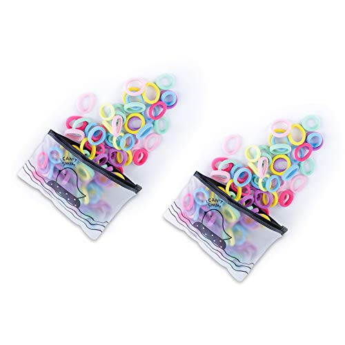 Baby Toddler Hair Ties, Seamless Hair Bands, Ponytail Holders, 200 PCS