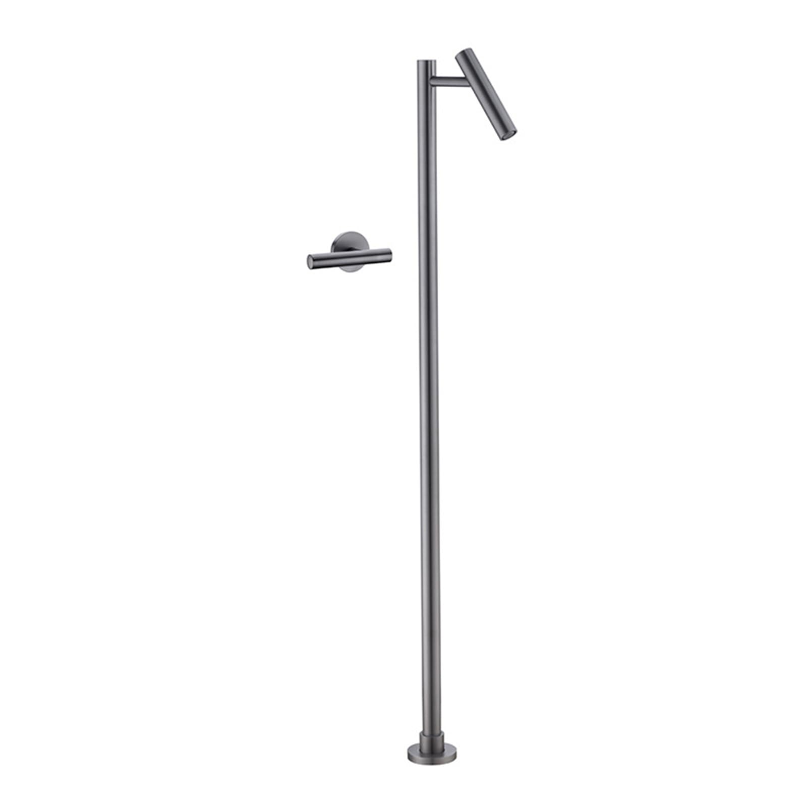 JYBNBBE Freestanding Bath Mixer Tap Hot and Cold Concealed Wall Mounted Bath Tap Brass Grey (Grey A)