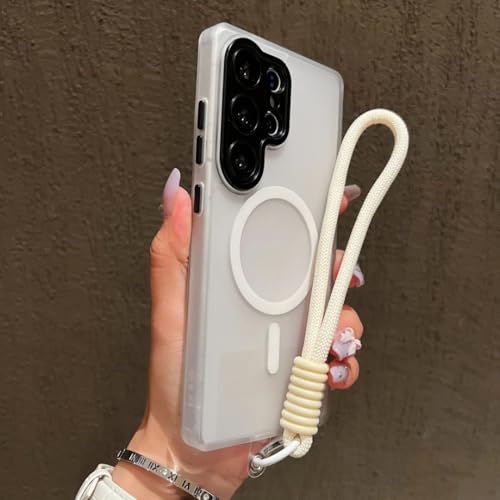 Coque Galaxy S23 translucide mate blanche aux finitions premium