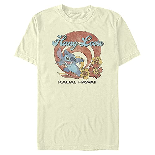 T-shirt Stitch Disney pour homme coupe regular en coton Kauai bleu