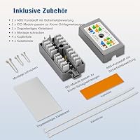 FGB LSA Verbinder Cat7 Geschirmt POE Kabel Verbinder, 2 Stück – Ansicht 4