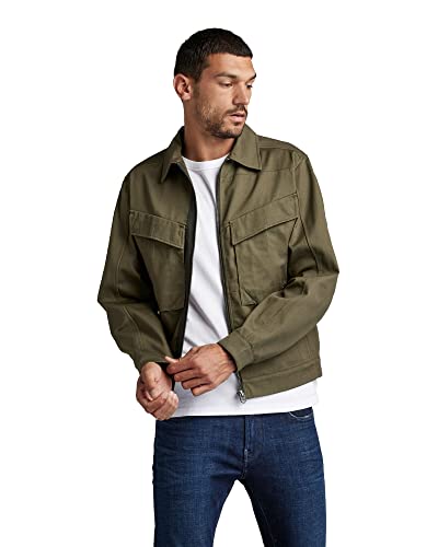 G-Star Raw Trucker Jacke, Chaquetas Para Hombre, Verde Shadow Olive C981-B230 , L G-Star Raw Trucker Jacke, Chaquetas Para Hombre, Verde Shadow Olive C981-B230 , L