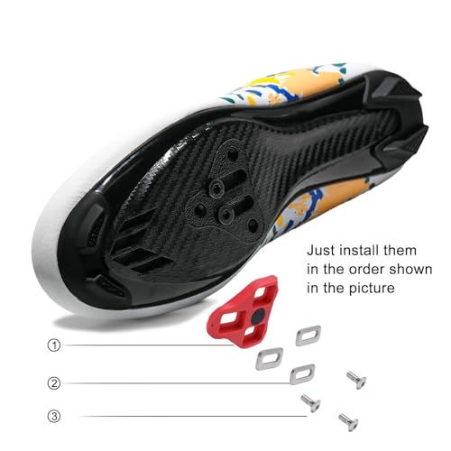 Image of Women & Men Cycling Shoes Compatible with Peloton Bike Indoor Road Riding Biking Bike Shoes with Delta Cleats Included