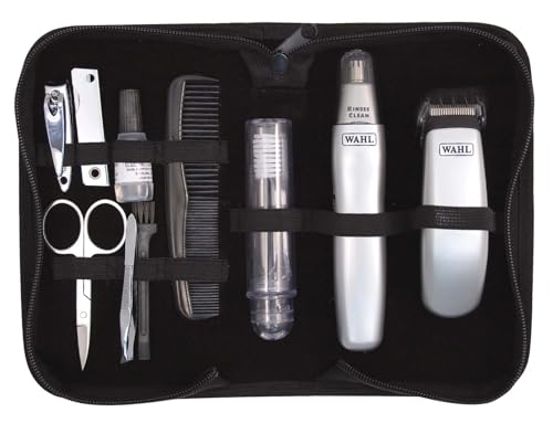 WAHL 9962-1816 Reise-Set/Batteriebetriebener Bartschneider und Nasen/Ohrhaartrimmer