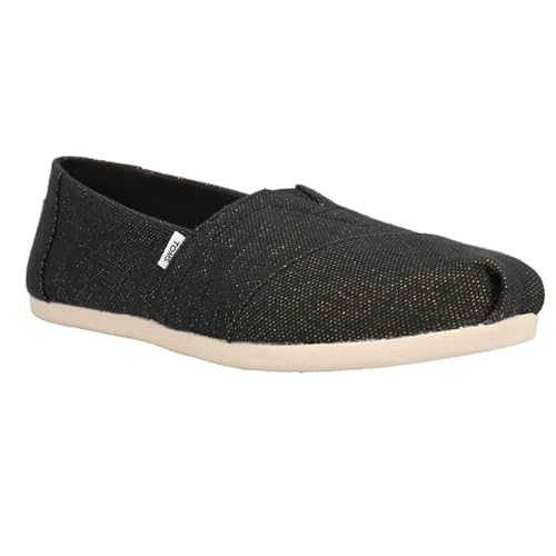 TOMS Womens Alpargata Slip On Flats Casual - Black3
