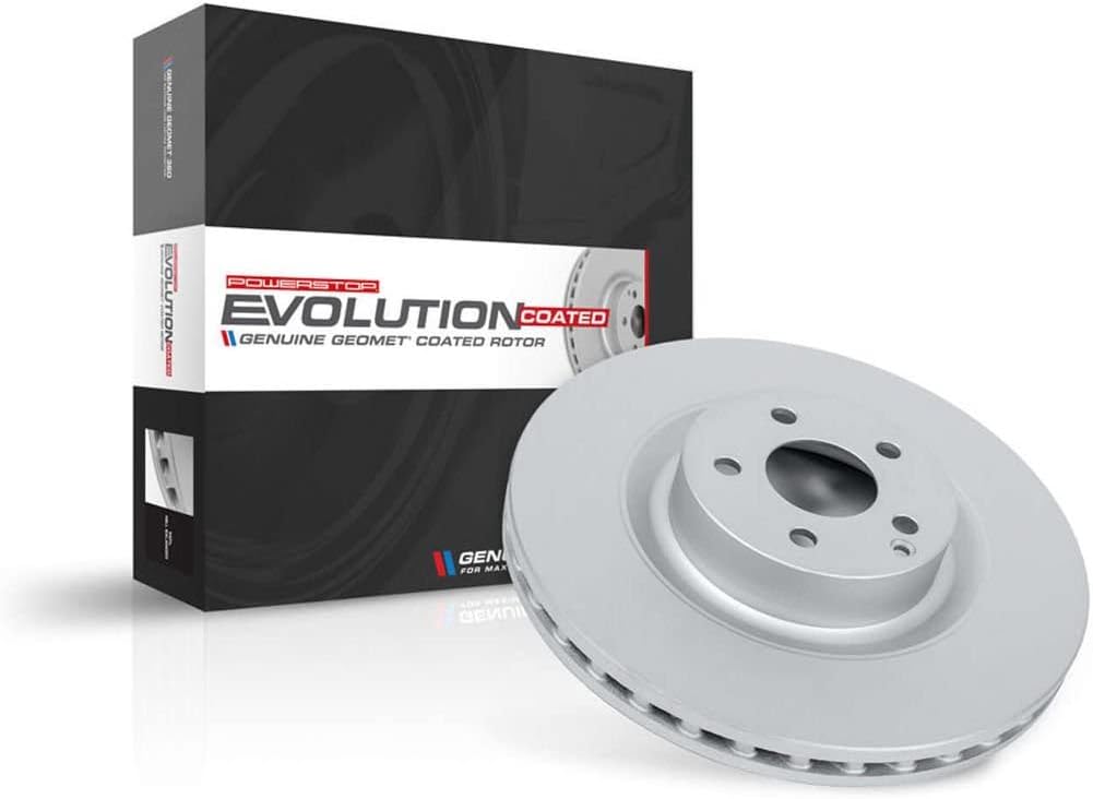 PowerStop Evolution Fully Coated Front Brake Rotor For Hyundai Santa Cruz 2022-26 |Santa Fe 2021-26 |Tucson 2022-23 |Tucson 2026 |Kia Sorento 2021-25 - Direct OE Disc Rotor Upgrade, JBR1902EVC