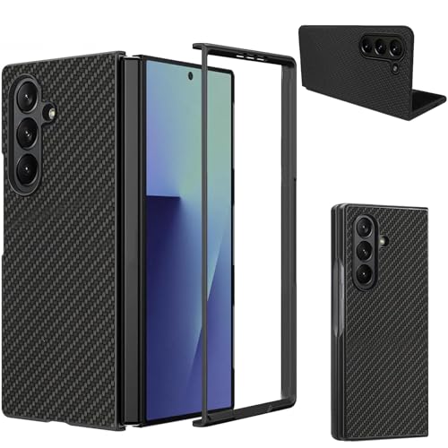KUSINHOKA Funda para Samsung Galaxy Z Fold 7, [Anti-Choque] PC + PU Leather Carcasa Protectora, Ultra Fina [Anti-arañazos] Protección Carcasa Case para Galaxy Z Fold 7, Negro