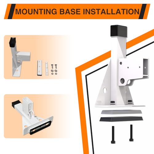 Image of Steel Cargo Van Roof Ladder Rack Fit for RAM ProMaster 2013-2026 White 2 Bars