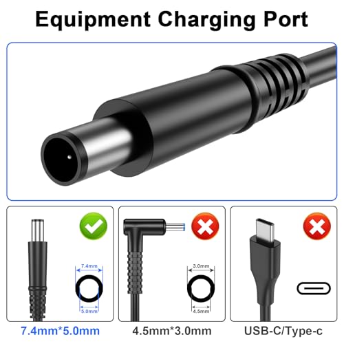 Image of 180W AC Charger Fit for Dell G7 15 17 7588 7590 7790 G5 15 G3 15 17 5515 3579 3779 Laptop Power Adapter Cord Compatible with Dell Dock WD19 WD15 Business Thunderbolt /Universal Docking Station
