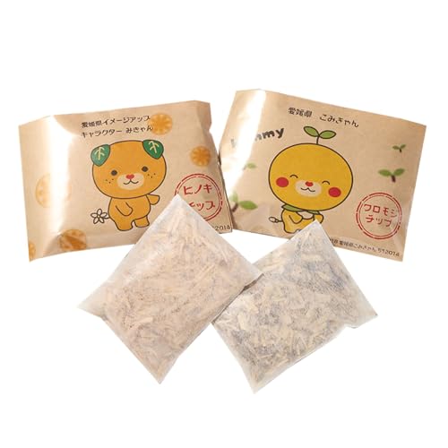 国産木材のチップみきゃんシリーズ(15g×2個×2)合計60g ヒノキチップ クロモジチップ チップ(616)