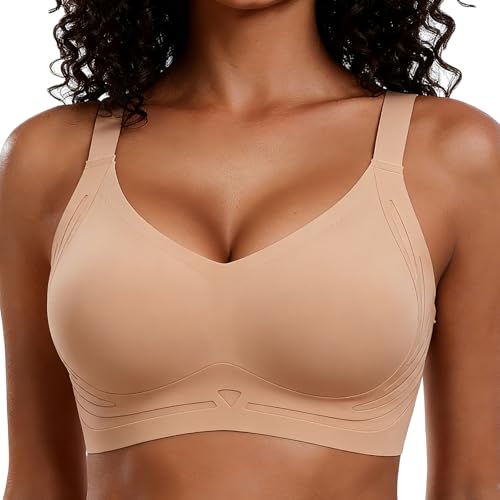Image of Smoothing Bra Anti Sagging Wireless Push Up Bras for Women No Underwire Full Coverage Bra Comfy Bras for Women