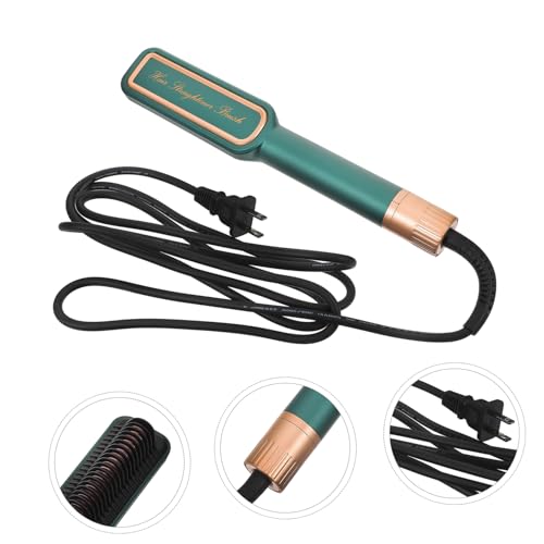 Plancha para el Cabello para Mujeres, Plancha Cerámica Portátil, Herramienta de Estilizado Ajustable en Temperatura, Fácil de Usar, Color Verde miniatura 3