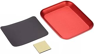 FAVOMOTO Bandeja De Peças Quadradas Bandeja De Peças Pequenas Organizador De Parafusos Bandeja De Parafusos Bandeja De Parafusos Magnéticos Suporte De Pinos Magnéticos Bandeja De