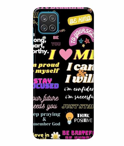 Image of Printed Hard Back Case Cover & Compatible for Samsung Galaxy M32 4G | Motivation Energy Quotes (Multicolor) - D1201