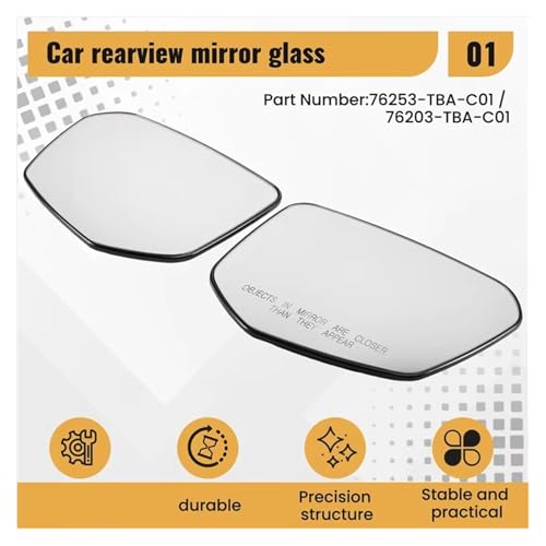 Rétroviseur chauffant Civic version américaine miroir de remplacement pour l'hiver