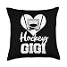 Hockey Gigi Heart Funny Heartfelt Love Hockey Player Gigi Throw Pillow