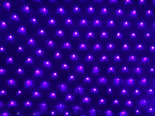 CattleBi 3x2m All'aperto Rete di Luci 8 Modalità Impermeabili Natale Tenda Fata Luci Nette Per Feste Compleanni Matrimoni Natale Halloween Giardino Rete Luminosa (Viola)