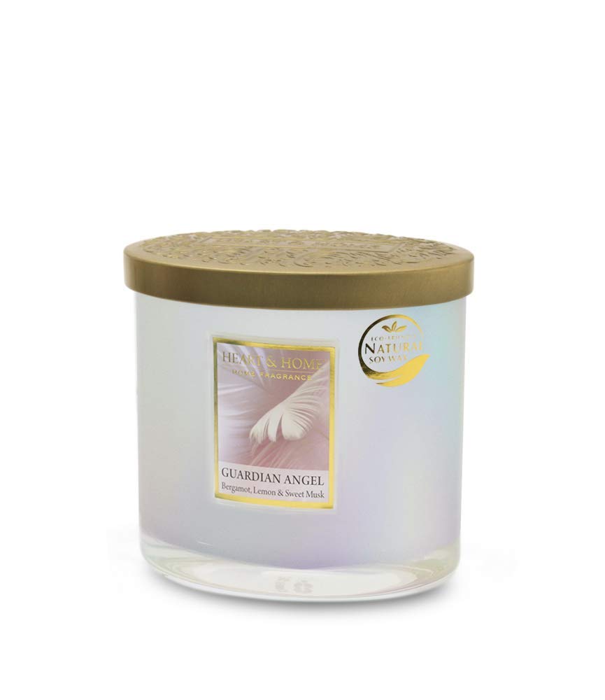 Heart & Home Twin Wick Candle - Guardian Angel Gold