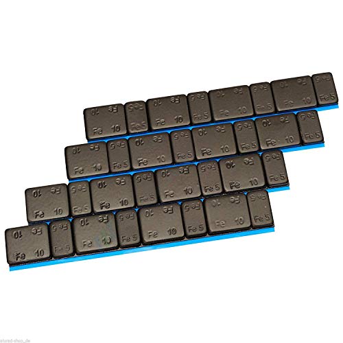 50 Riegel SCHWARZ Auswuchtgewichte 5g*4+10g*4 Klebegewichte 3KG Kleberiegel