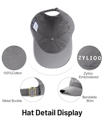 Image of XXL Baseball Cap For Big Heads, Soft Crown Washed Dad Hat, Oversized Denim Cap For Men Women Golf, Travel, Daily Wear