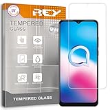 REY Protector de Pantalla para ALCATEL 1L 2021, Cristal con Doble Protección UV, Vidrio Templado Premium 9H+