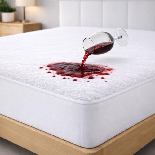 Degrees Home Salvacolchón – Protector de Colchón Impermeable y Transpirable con Banda Ajustable (150x190/200) – Antiácaros, Lavable y Certificado Oeko-Tex – Cubre Colchón Ajustable hasta 32 cm