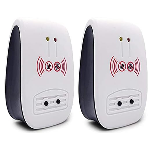 ZXFD Ultraljudsskadedjursbekämpare, 2021 uppgraderad elektronisk inomhusplugg 2-pack för insekter, myggor, möss, myror, kackerlackor, sänginsekt och andra gnagare