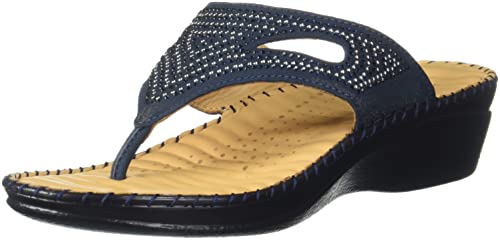 SCHOLL Dazzle Thong Blue Fashion Slippers - 3 UK (36 EU) (6749407) (B08GM68HFC) Amazon Price History, Amazon Price Tracker