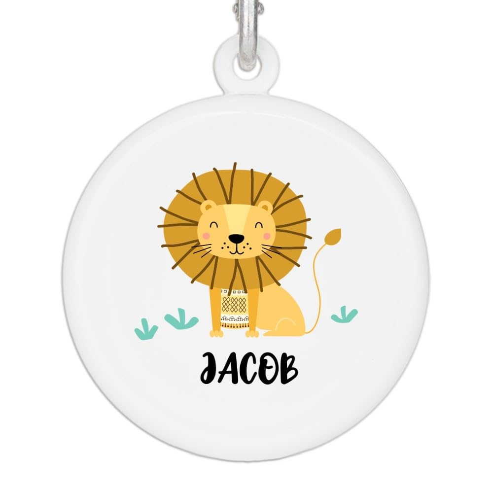 Wanapix | Vaso Animales | Vaso Personalizado con Nombre | Vasos de Plástico Plegable | Vuelta al Colegio/Guardería | Sin BPA | Vaso Infantil | 220ml | León