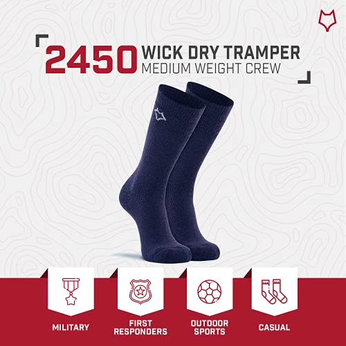 Image of Fox River Wick Dry Tramper Merino Wool Crew Socks Medium Weight Men's Hiking Sock with Moisture Wicking Fabric