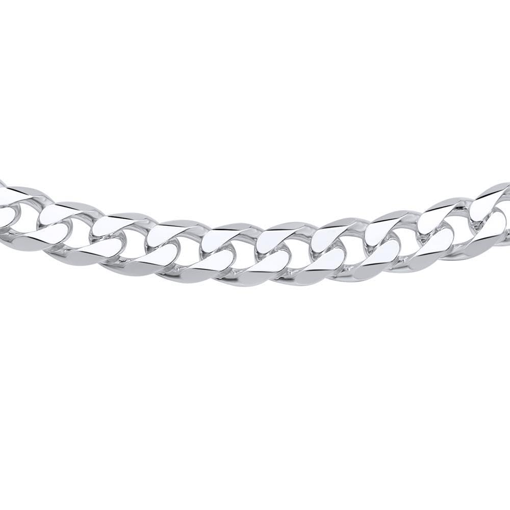 Massive Panzerkette für Herren 925 Sterlingsilber -8mm- JEWLIX