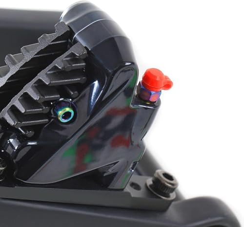 10 Stück Schwarz Fahrrad Bremsentlüfter Gummikappen Staubschutz Bremsentlüfter Nippelkappe für Autos und Motorräder - Schwarz Bremsanlagen Bremsen