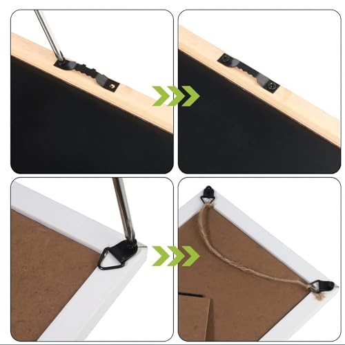 Image of 250 Pcs Picture Hanging Kit,Triangle D- Ring and Sawtooth Hangers Assorted with Screws.Metal Mounts for Hanging Canvas Paintings Photos Frames,Artworks,Crafts