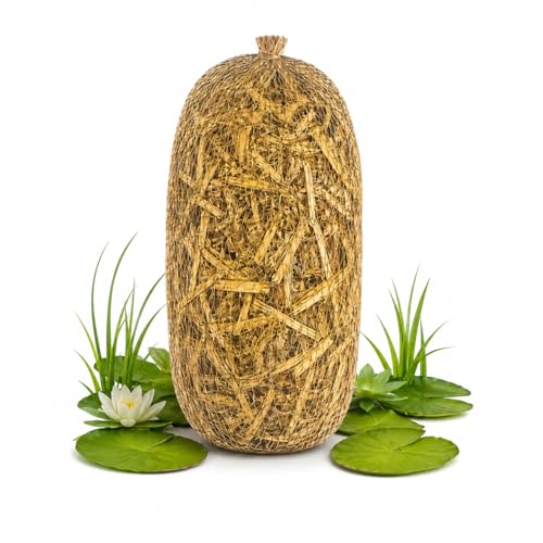Barley Straw for Ponds Natural Pond Treatment to Reduce Algae Clear Water Solution for Fish Ponds & Wildlife Easy to Use Pond Straw (1)